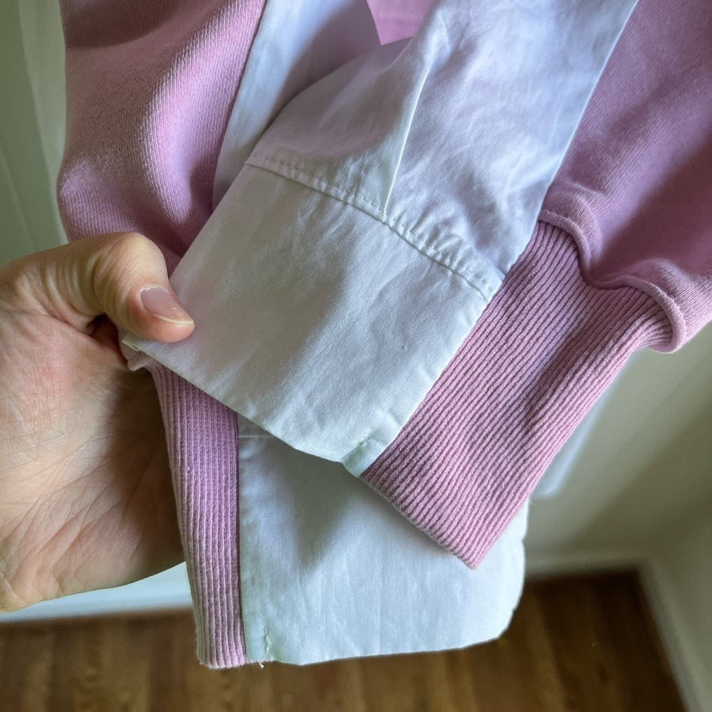 NWT English Factory Women’s Cotton Preppy Resort Pink Sweatshirt Dress Sz 2X - Picture 15 of 16